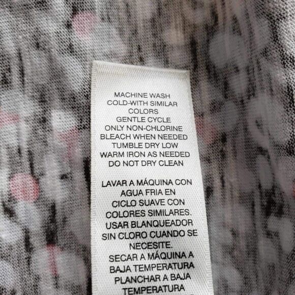 Weekend By Chicos Shirt Womens Size 3 US XL Geometric Black Stretch Pullover - Picture 8 of 10